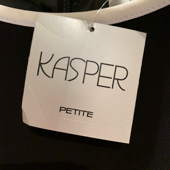 Brand new beautiful Kasper dress black in white.size : 14P - Picture 12 of 16